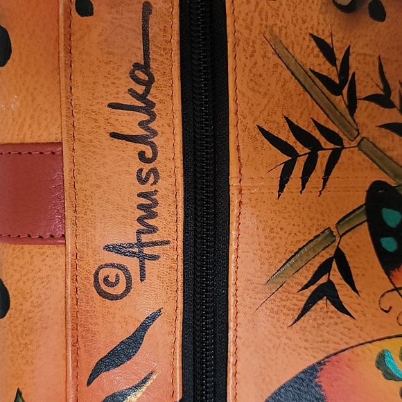 Anuschka hand painted leather medium flap messenger - Picture 5 of 16